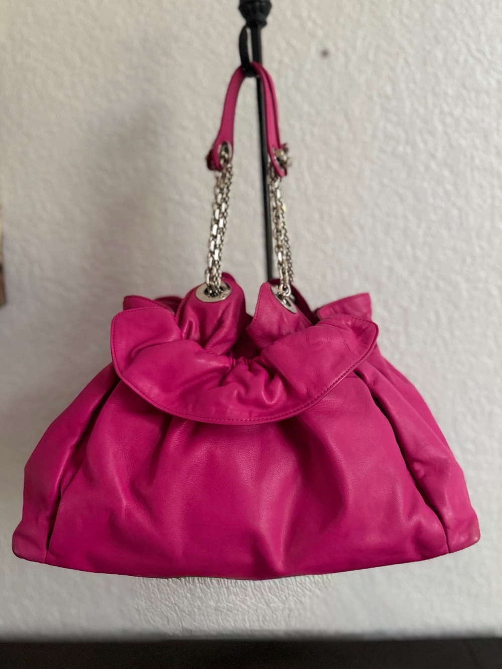 Dior “Le Trente” Pink Lambskin Leather Shoulder Bag Handbag & COA